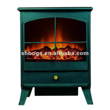 220V-240V freestanding electric fireplace with mantles